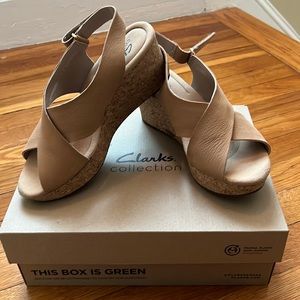 Clarks Annadel Eirwyn Wedges Size 7.5 W